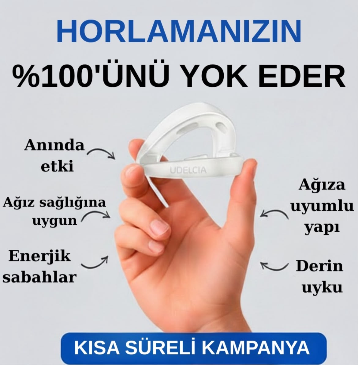 Navlina Diş Sıkma ve Horlama Önleyici Plak 1 Alana 1 Bedava