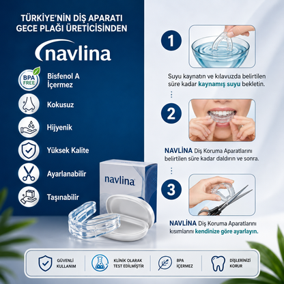 Navlina Diş Sıkma ve Horlama Önleyici Plak 1 Alana 1 Bedava