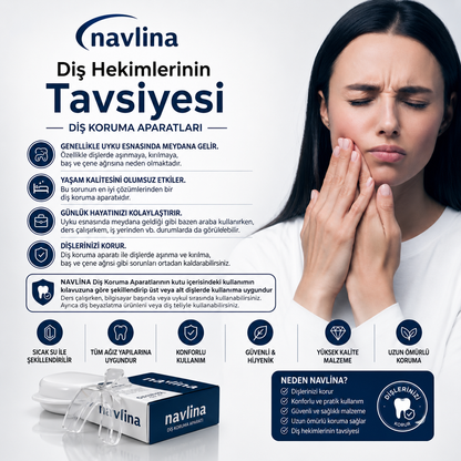 Navlina Diş Sıkma ve Horlama Önleyici Plak 1 Alana 1 Bedava